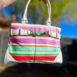 Coach Y2K Buckled Purse with Structured Design Belted